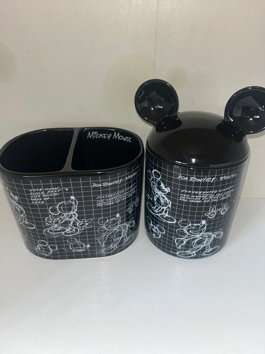 Disney Mickey Mouse Ceramic Desk Organizer Set