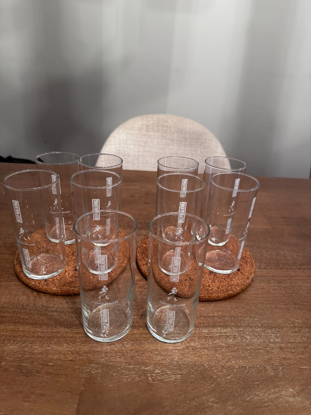 Set of 10 Johnnie Walker Highball Glasses