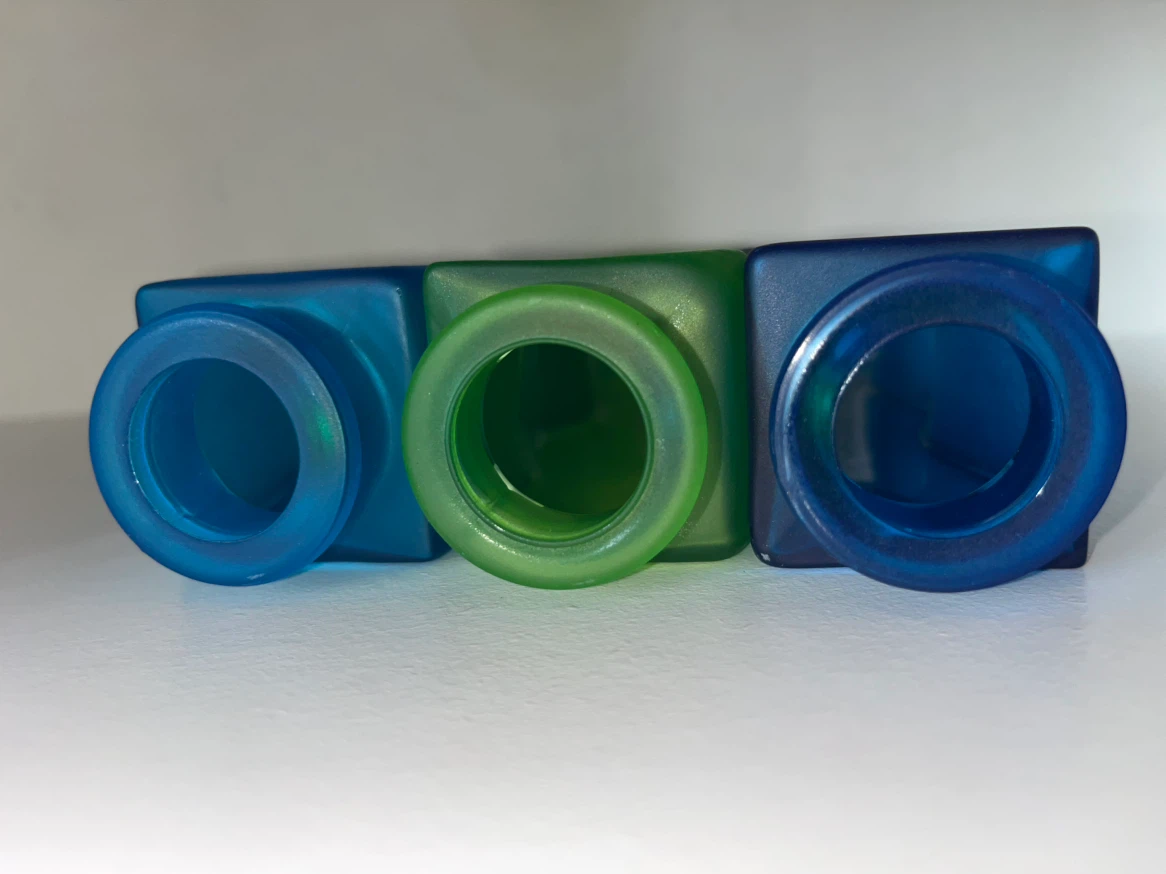 Set of 3 decorative frosted glass vases - photo 4