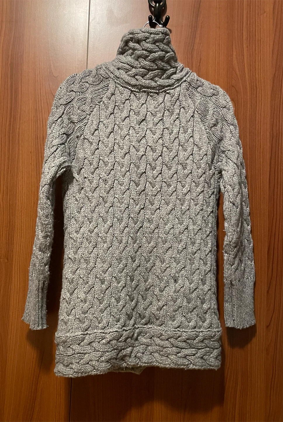 Zara Knit Grey Cable-Knit Cardigan - photo 2