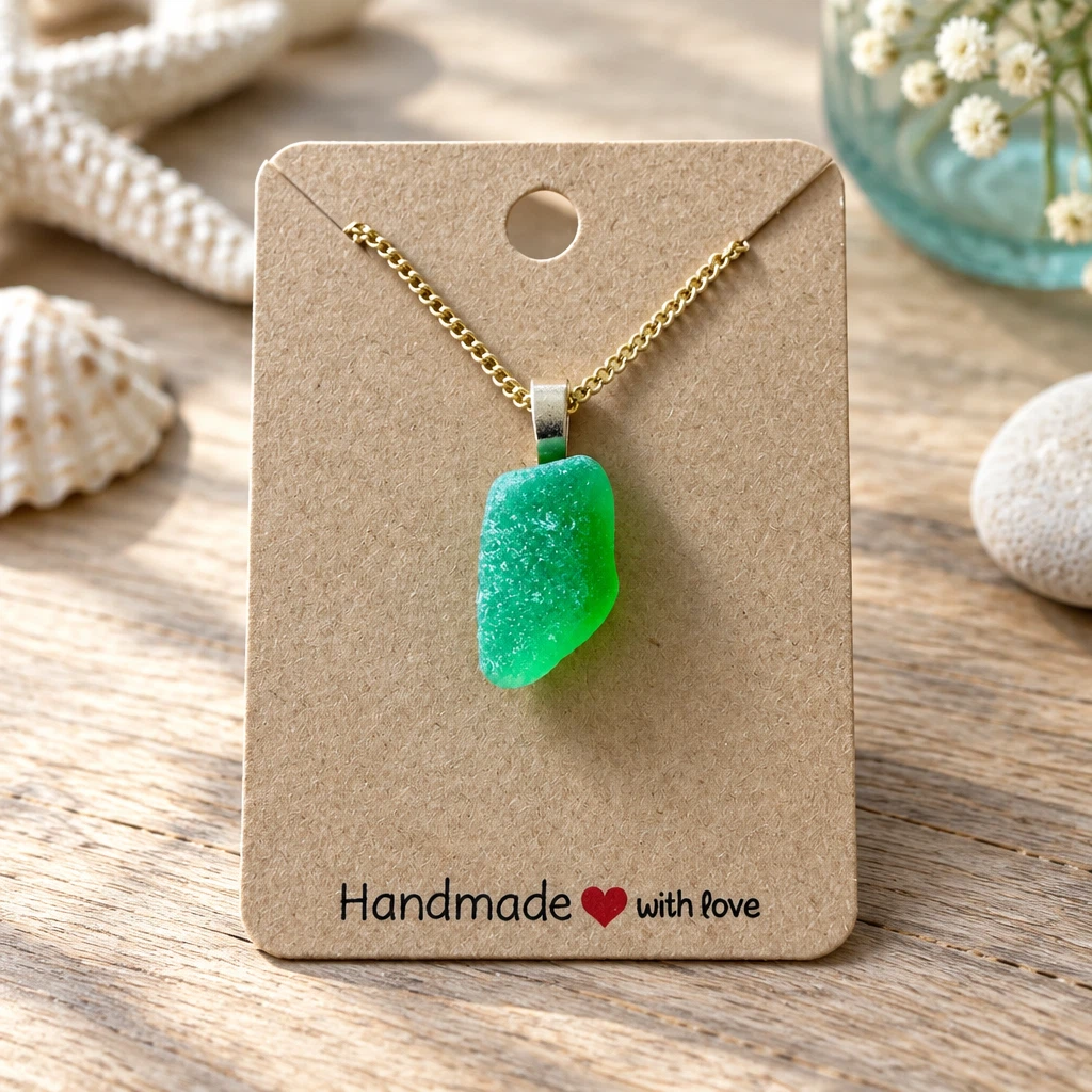 🌊Handcrafted Sea Glass Necklace