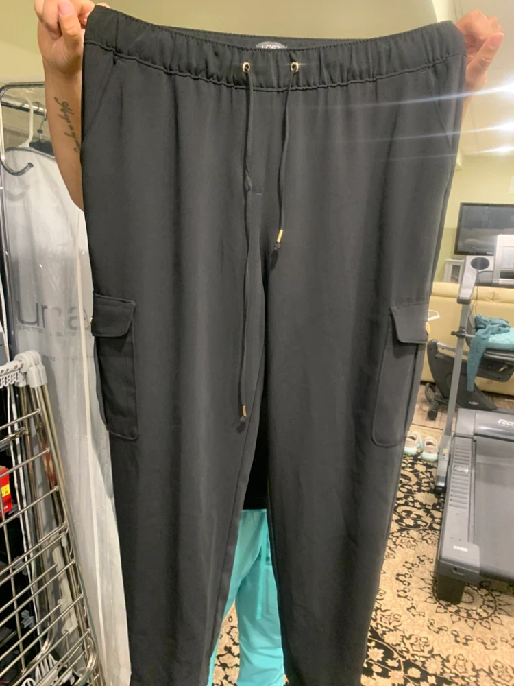 LOFT Black Cargo Joggers - photo 2