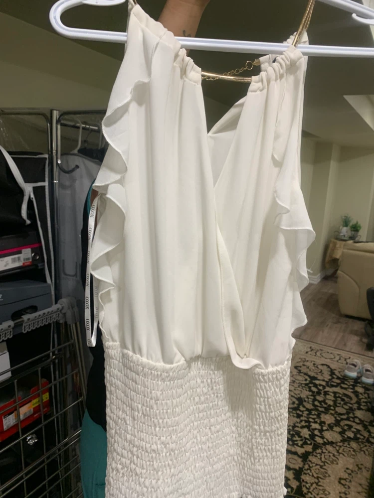 XOXO White Sleeveless Top