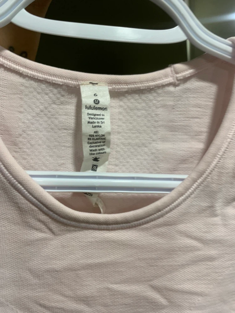 Lululemon Light Pink Tank Top