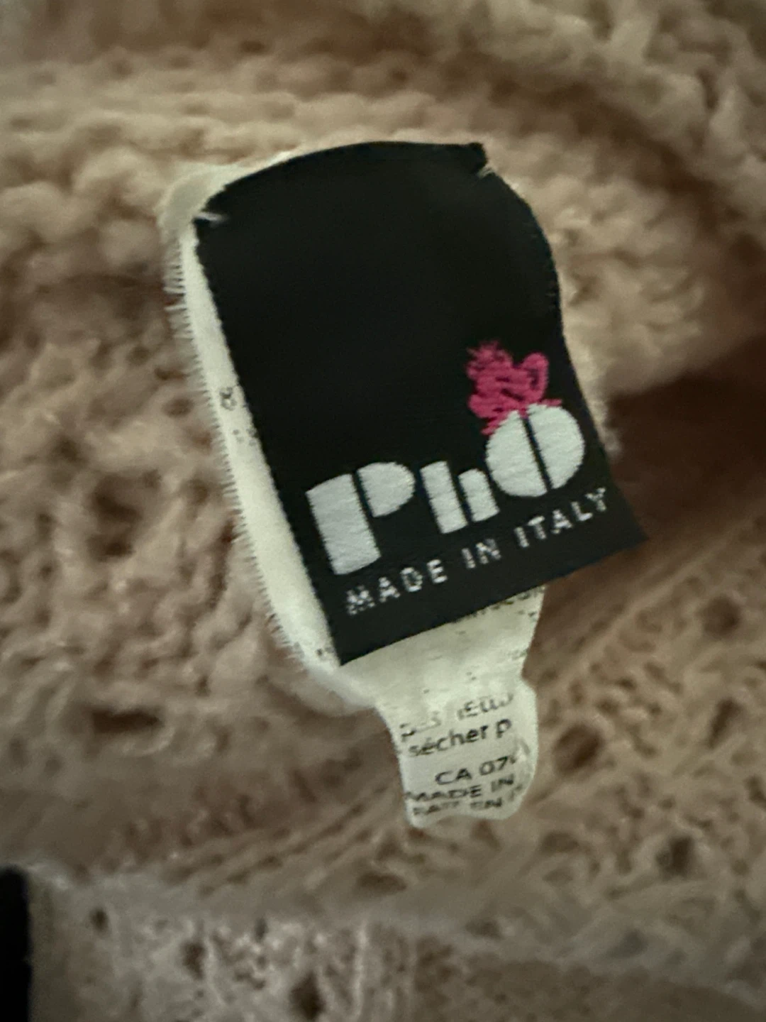 Made in Italy Open-Knit Cardigan / Cape Dust Beige - photo 3