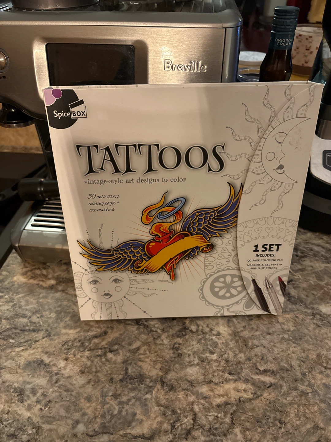 SpiceBox Tattoos Coloring Pad Set