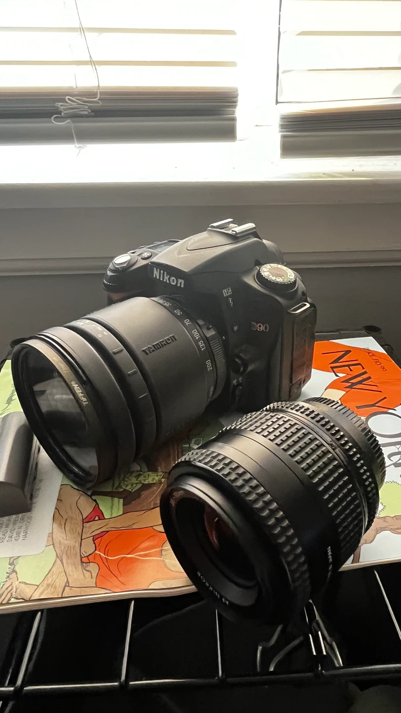Nikon D90 DSLR Camera with Two Lenses