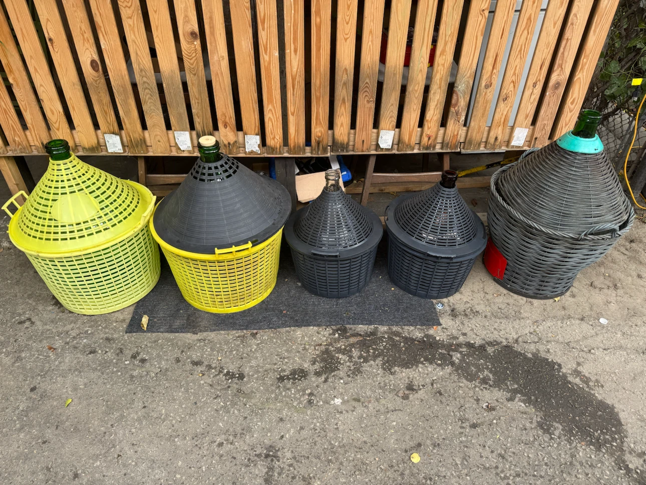 Assorted Glass Carboys with Protective Baskets - photo 5