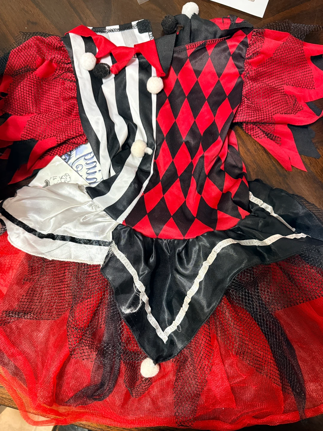 Harlequin Halloween Costume Set