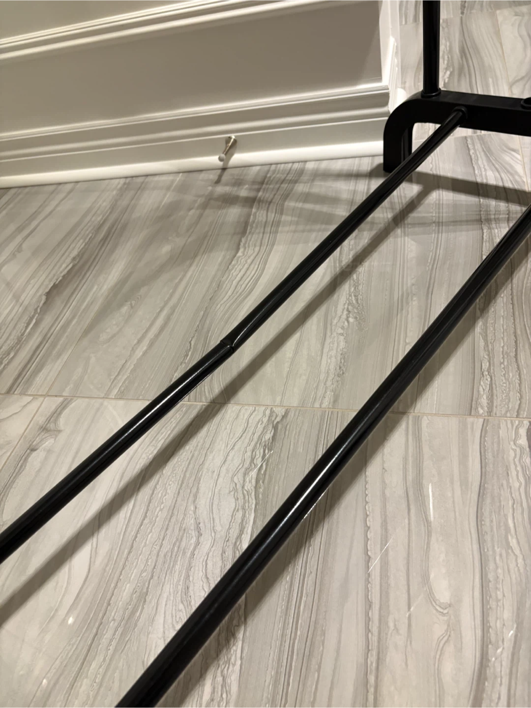 Double Rod Metal Clothing Rack - photo 2