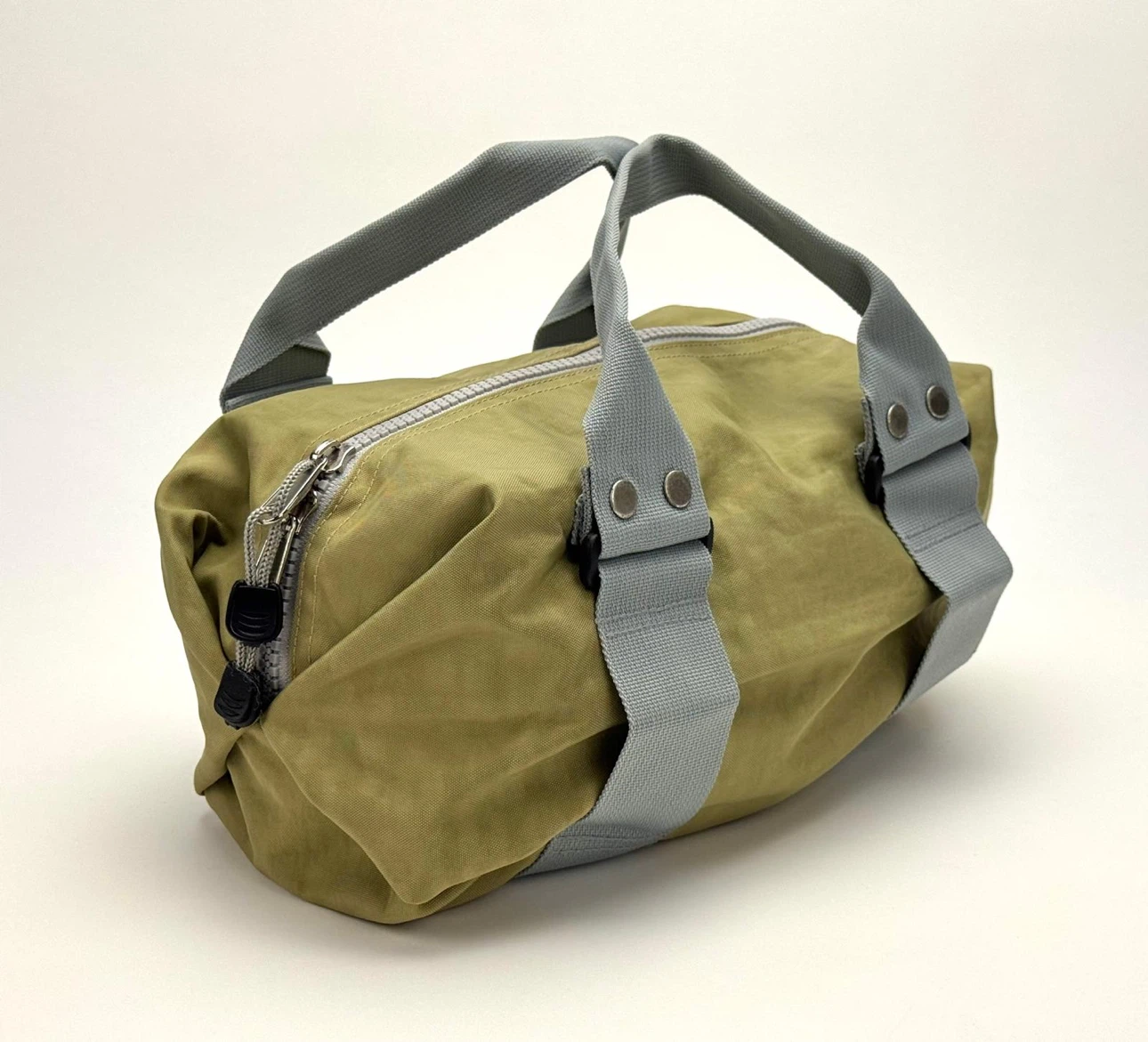 Olive Green and Black Reversible Duffle Bag - photo 2