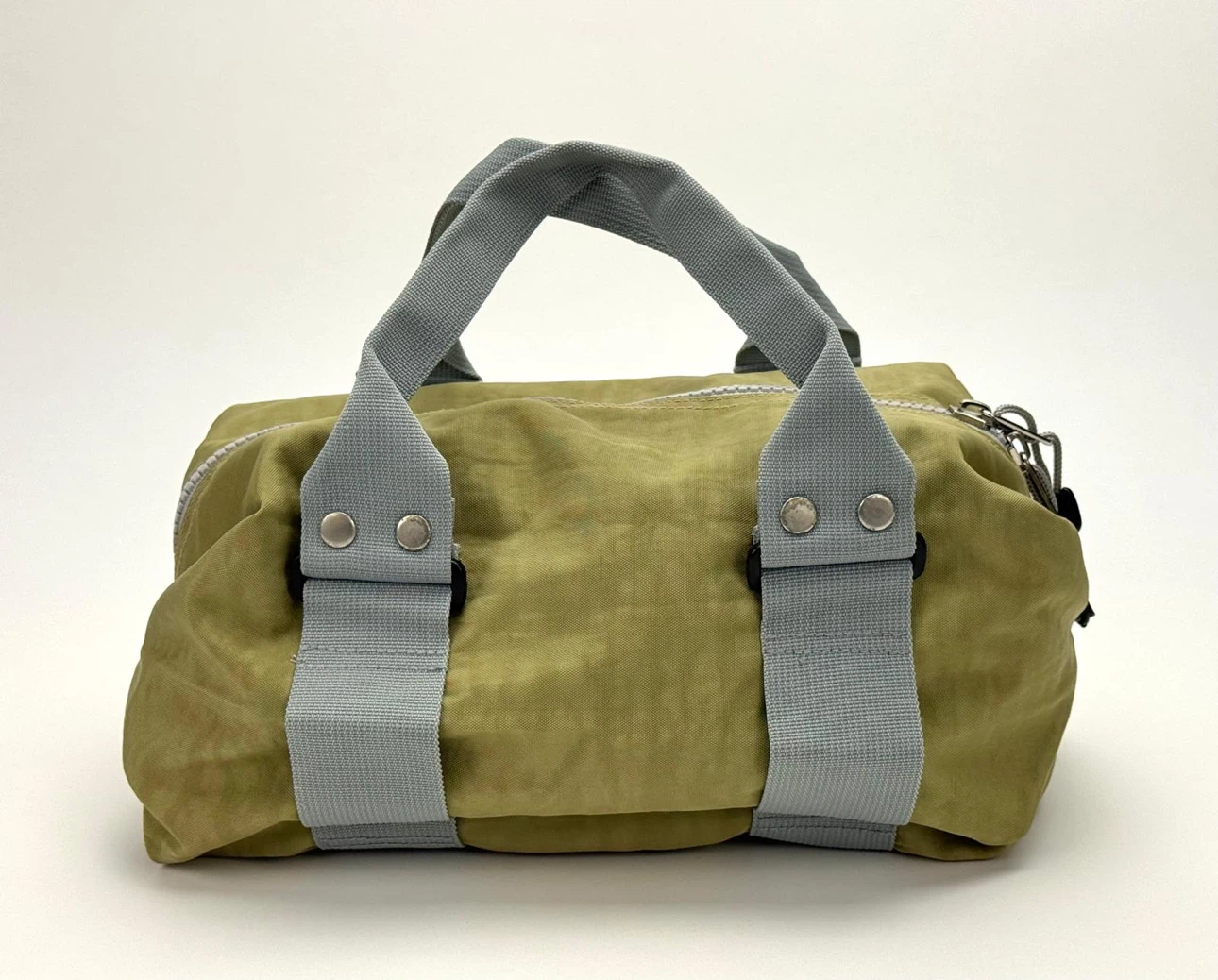 Olive Green and Black Reversible Duffle Bag - photo 3