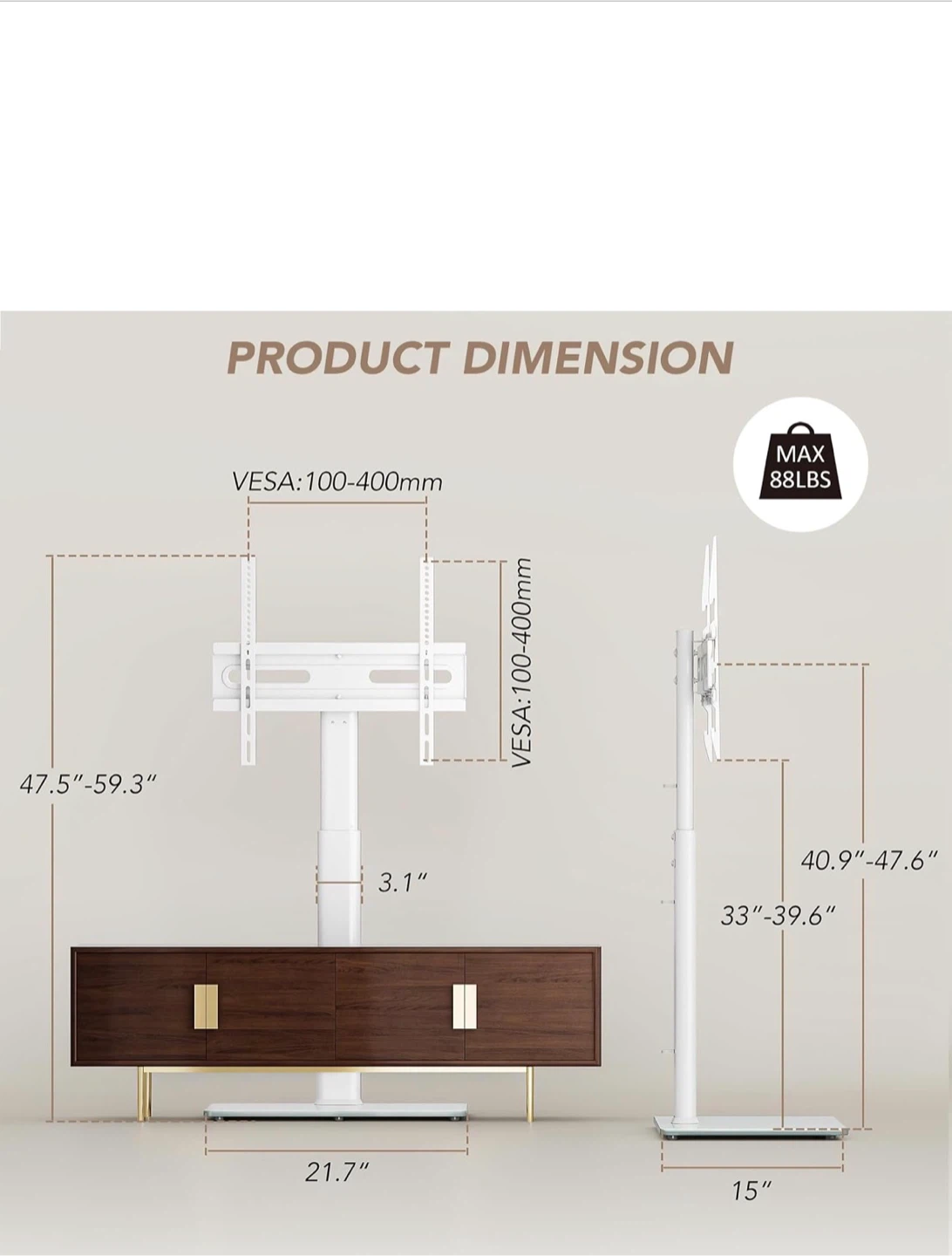 Universal Floor TV Stand - photo 5