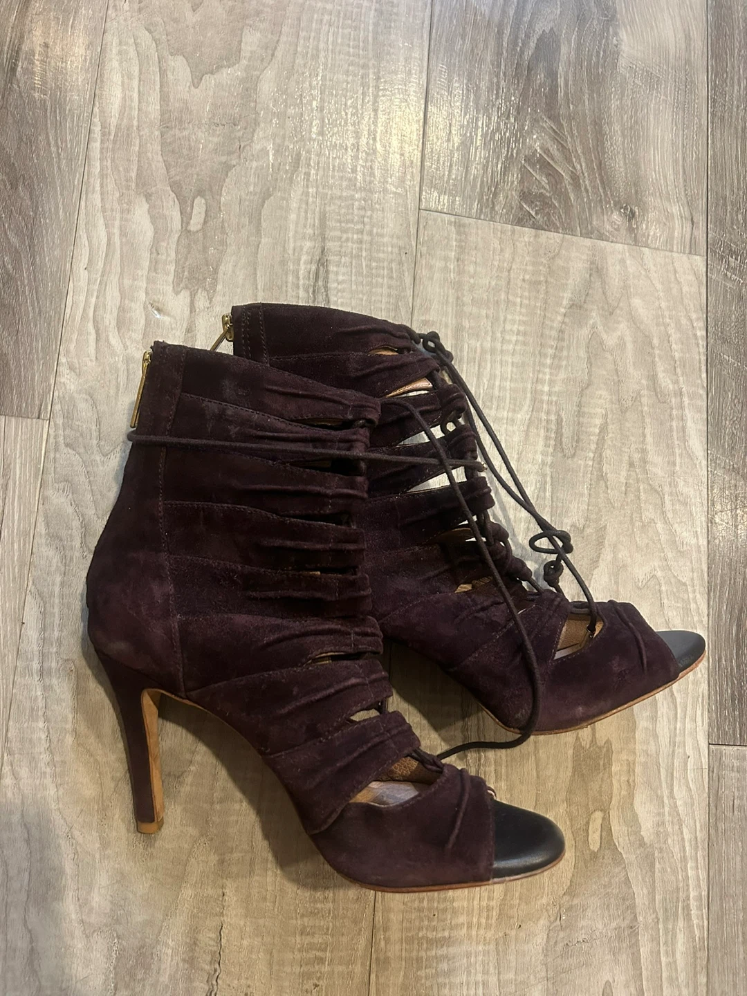 Joie Suede Lace-up Heels - photo 2