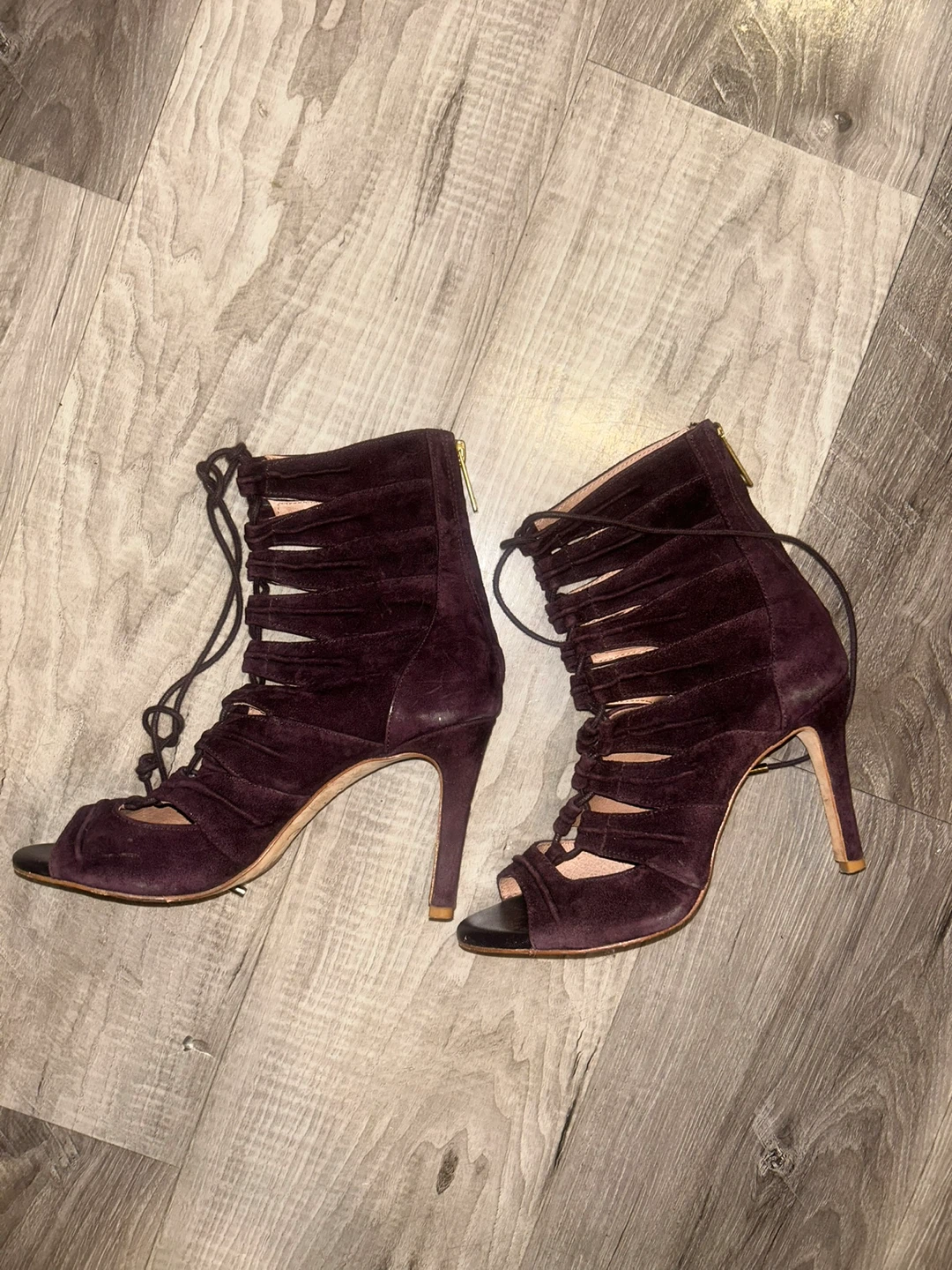 Joie Suede Lace-up Heels - photo 3