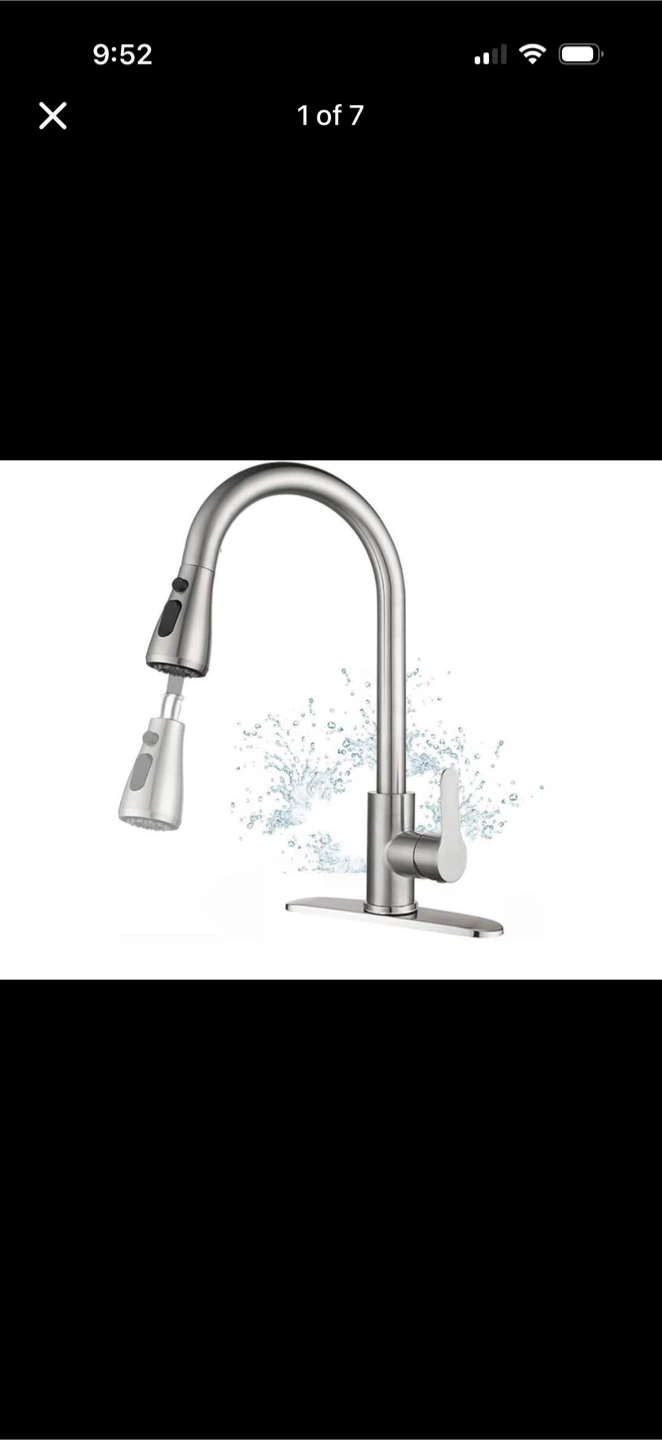 304 Stainless Steel Pull-Down Kitchen Faucet