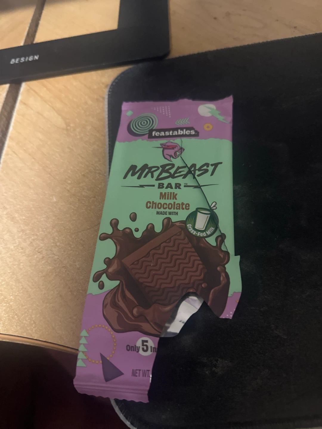 Feastables MrBeast Milk Chocolate Bar wrapper