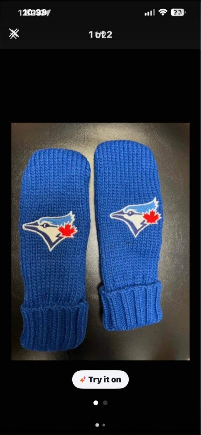 Toronto Blue Jays Knitted Mittens