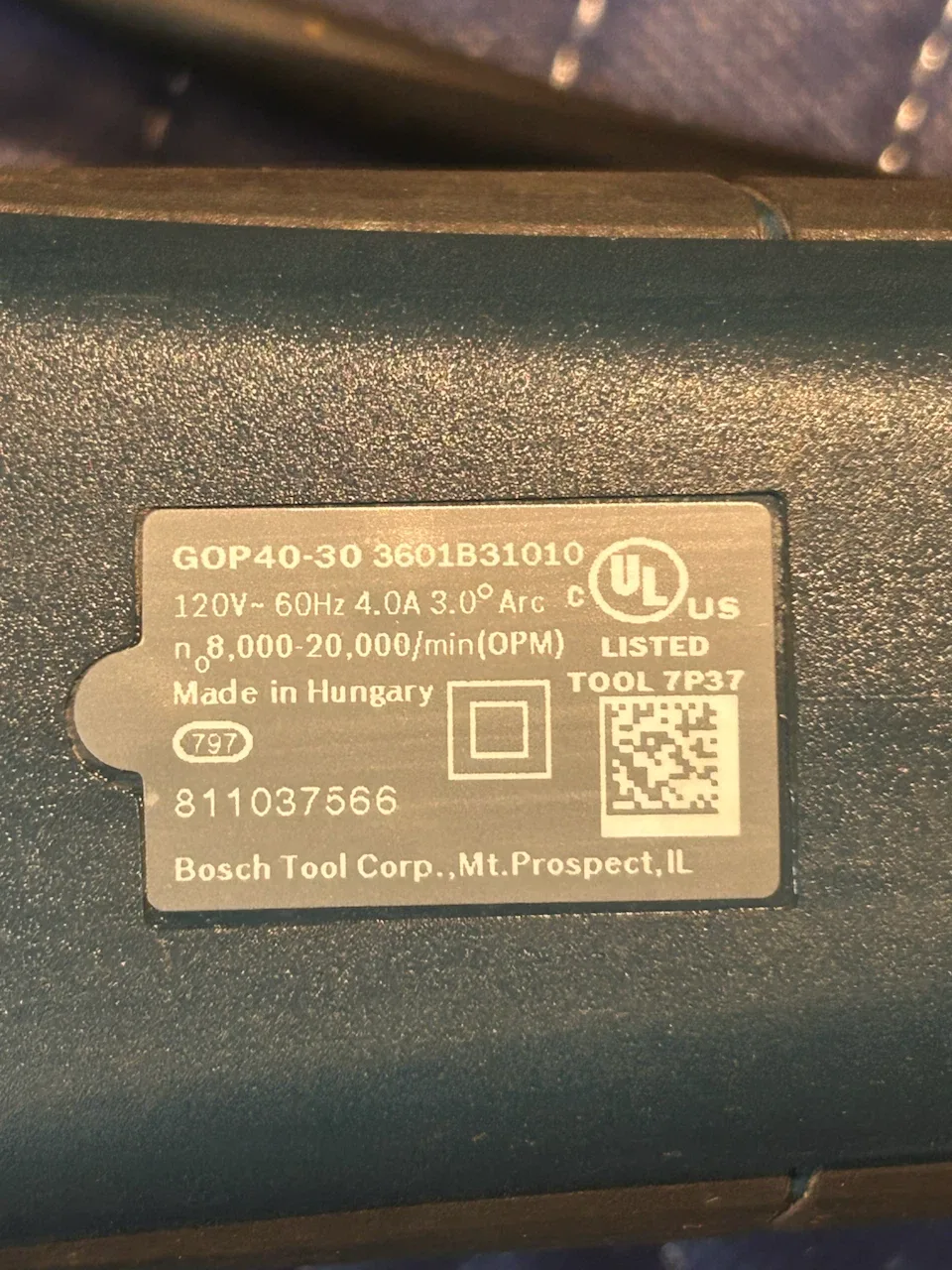 Bosch GOP40-30 Oscillating Multi-Tool Kit - photo 3