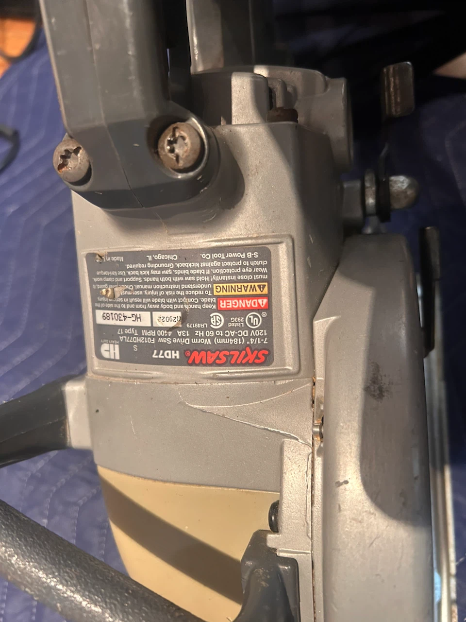 Skilsaw HD77 7-1/4 inch Worm Drive Saw - photo 2