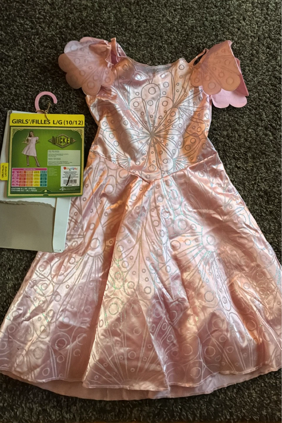 New Wicked Glinda Costume Girls Size L/G (10/12) - photo 2