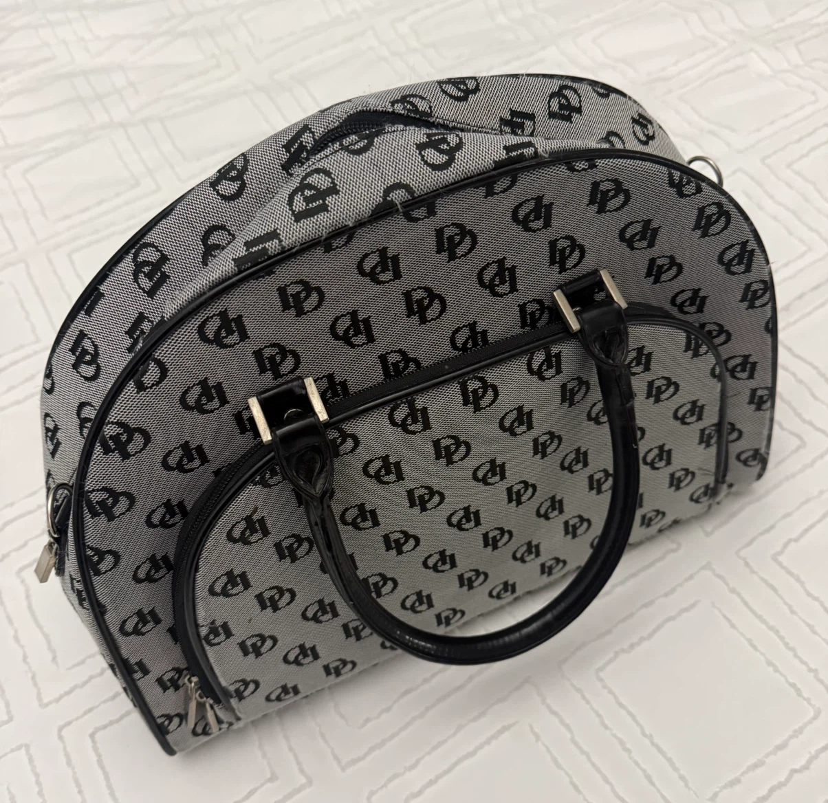 Unbranded fashion satchel in grey & black