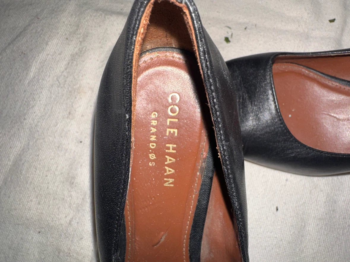 Cole Haan Black Leather Heel 6 1/2 - photo 3