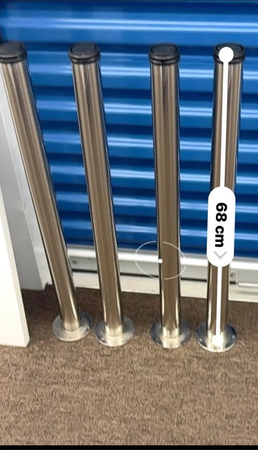 4 Stainless Steel  Legs for table - photo 4