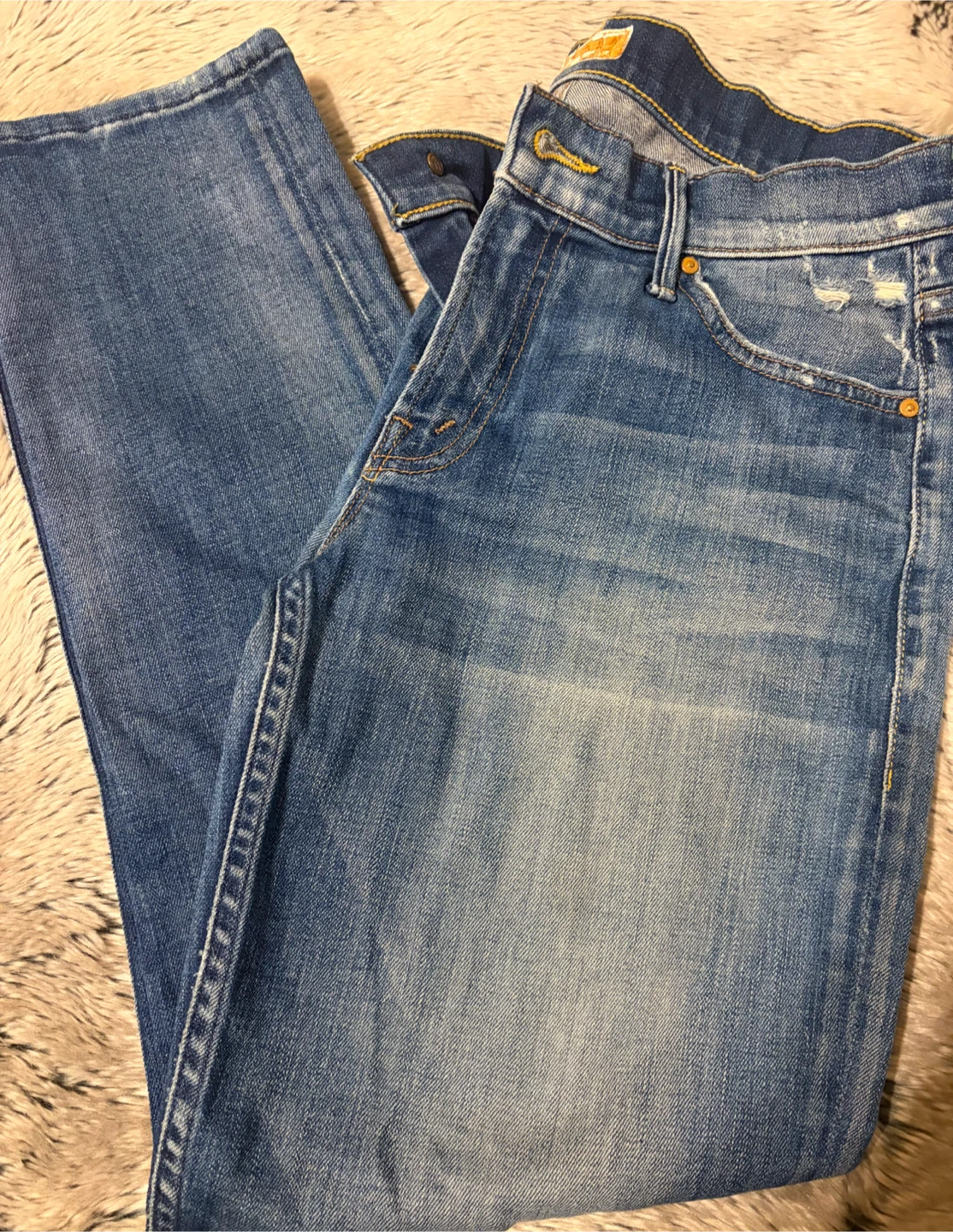 Mother Denim Distressed Jeans ankle length - photo 3
