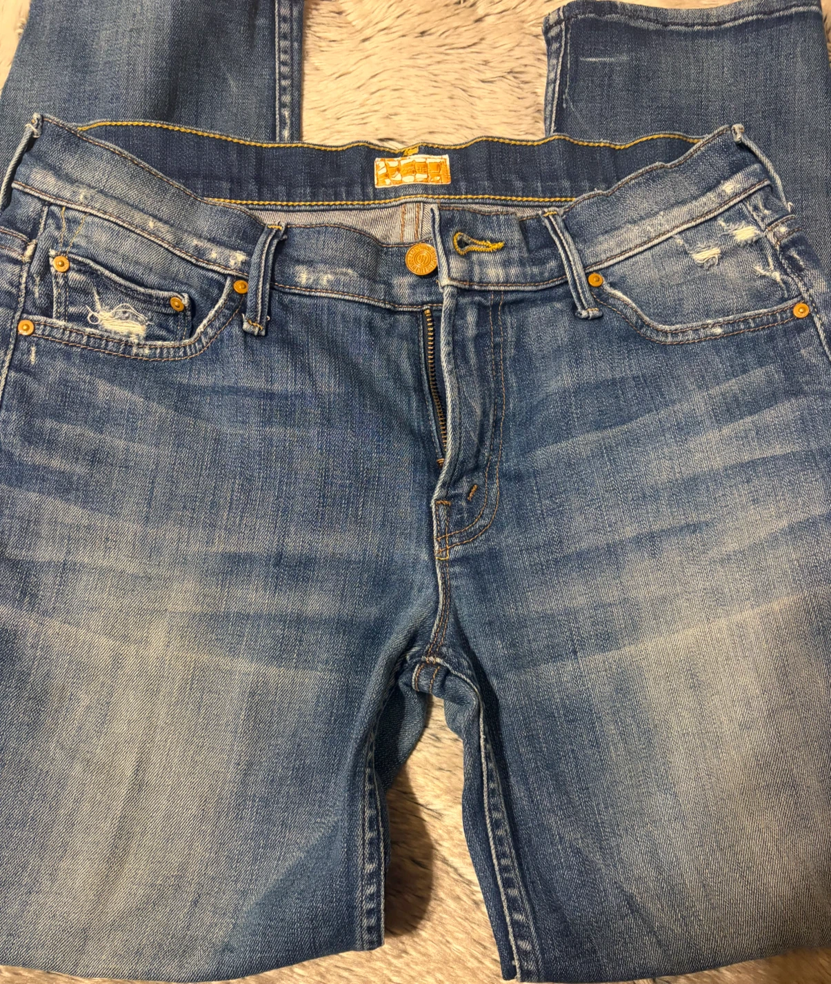 Mother Denim Distressed Jeans ankle length - photo 4
