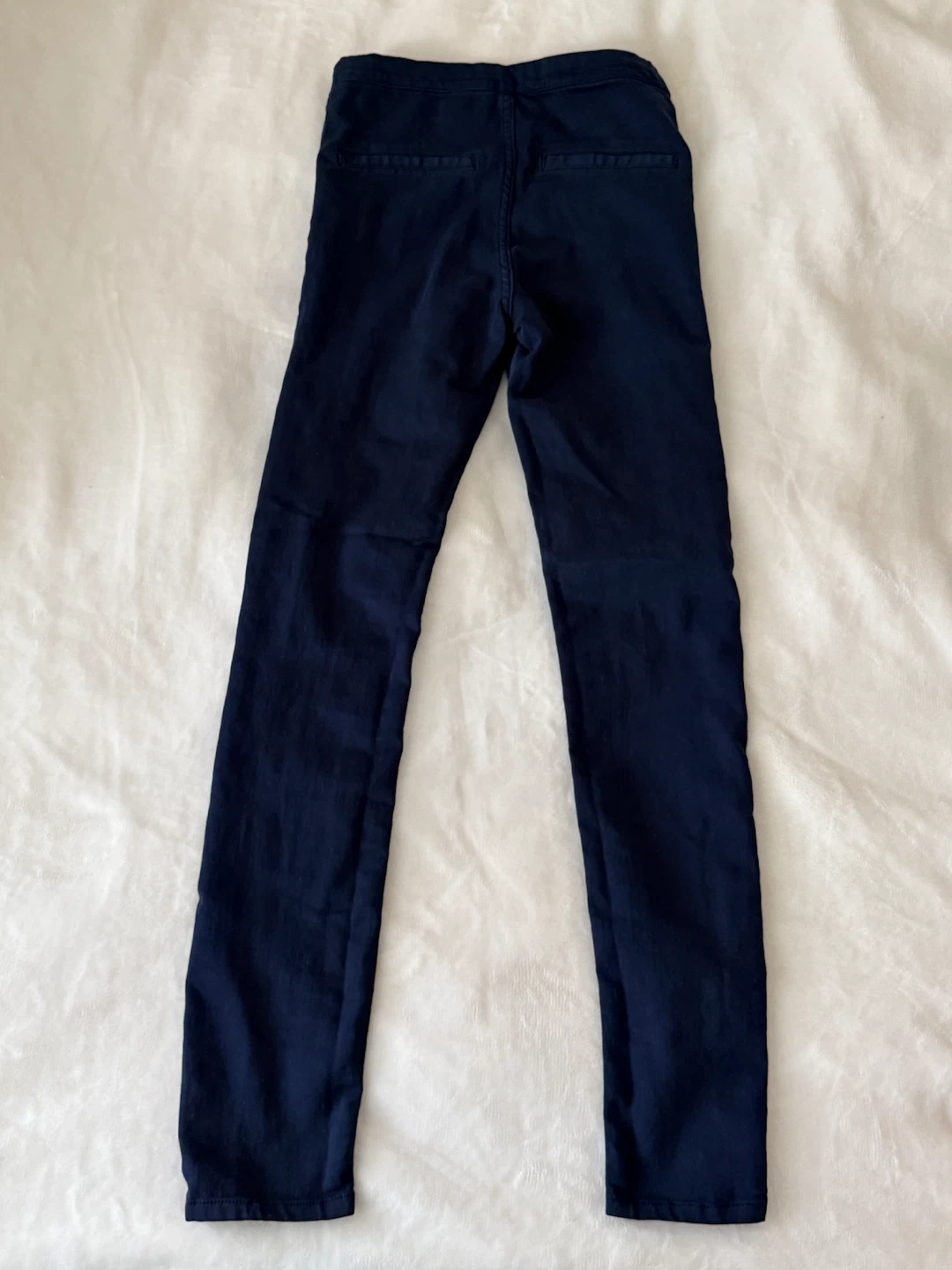 NEW: Zara Trafaluc Dark Blue Pants with Zipper Details - photo 3