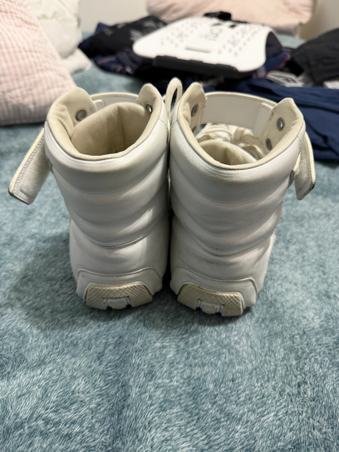 Prada White High-Top Sneakers - photo 4