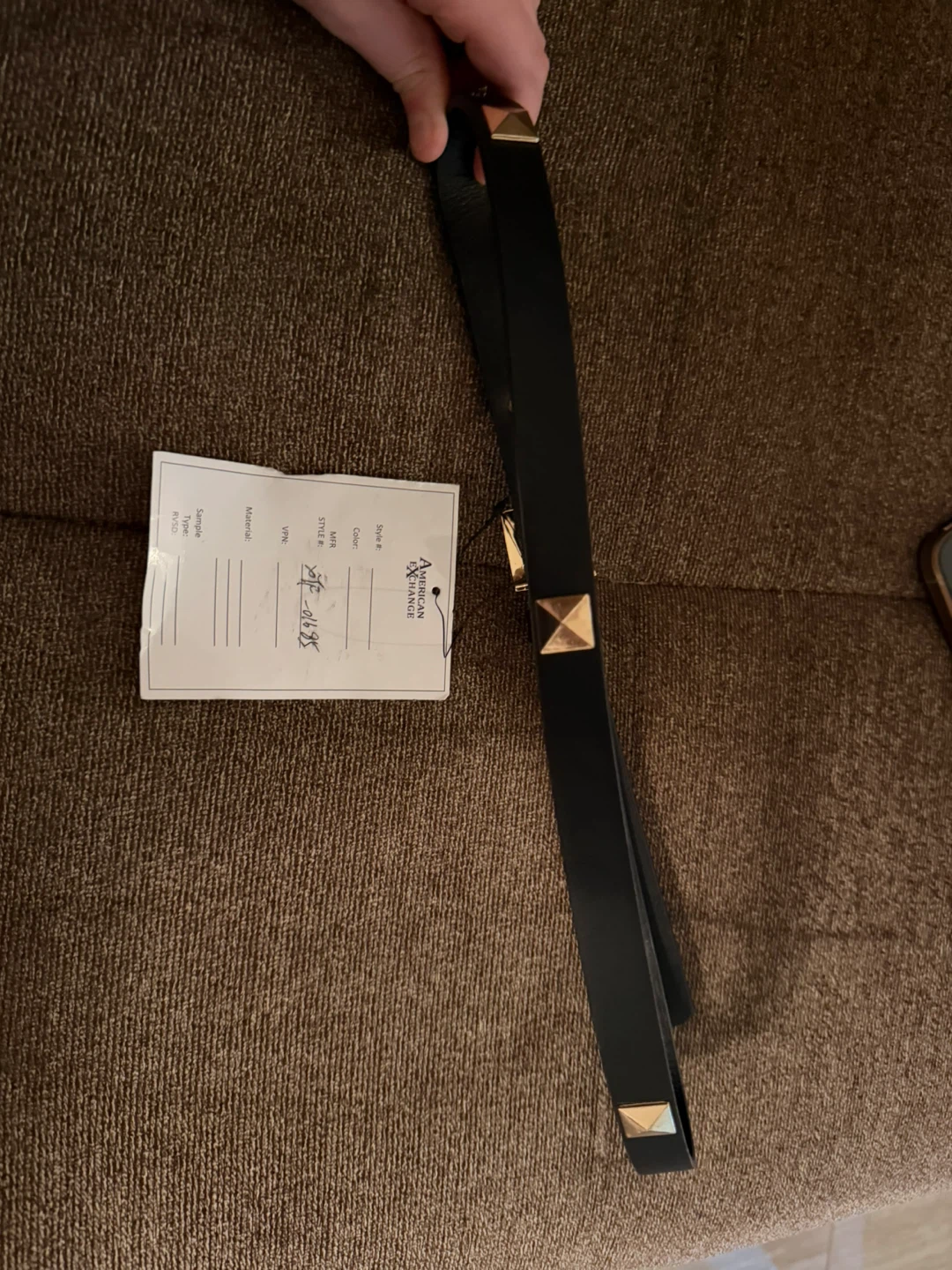 American Exchange Studded Black Belt - photo 3