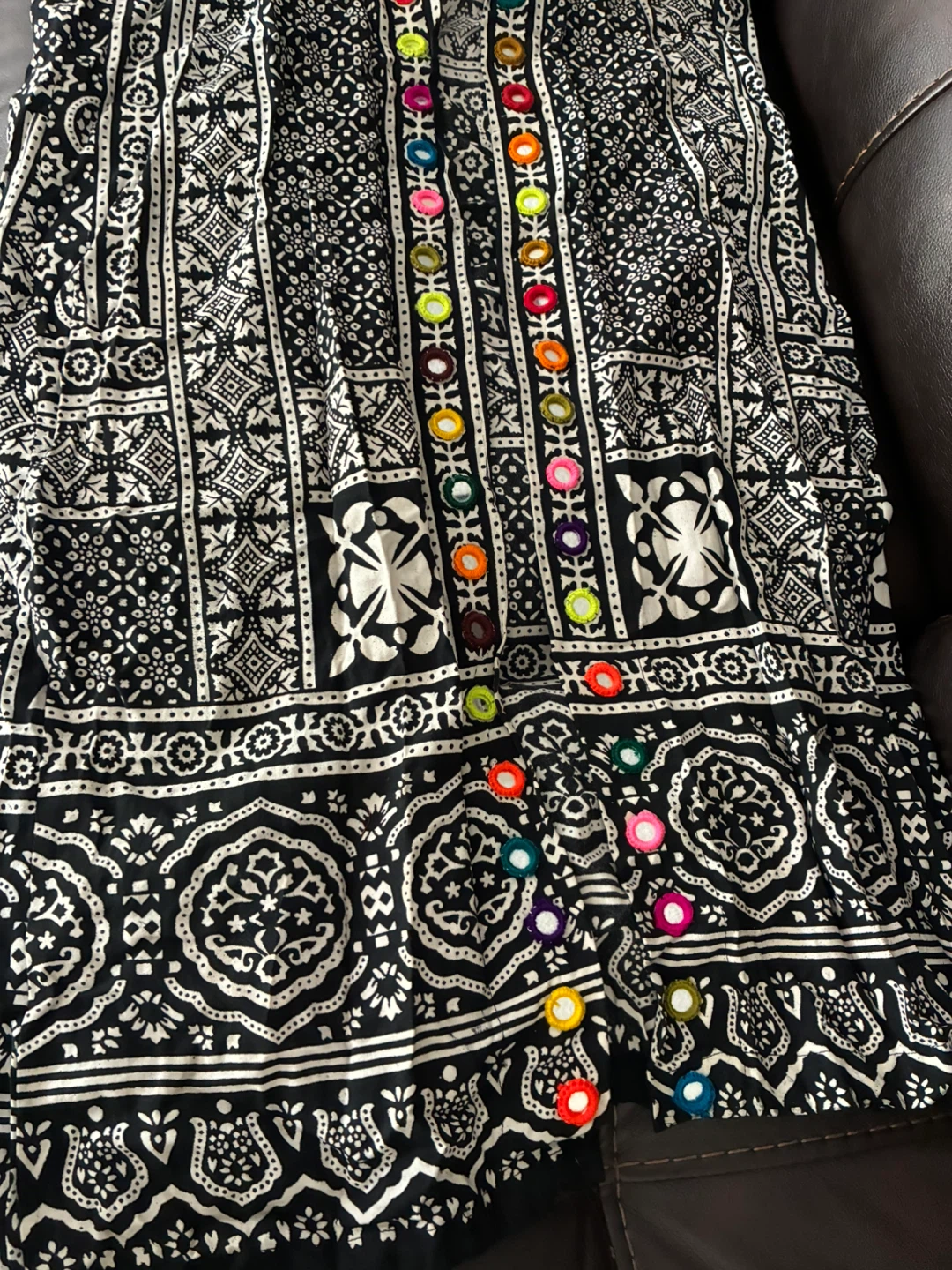 Black and White mirror Cotton jacket