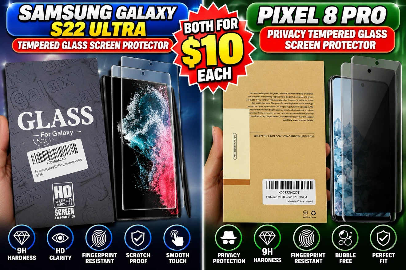 Samsung S22 Ultra & Pixel 8 Pro Screen Protectors