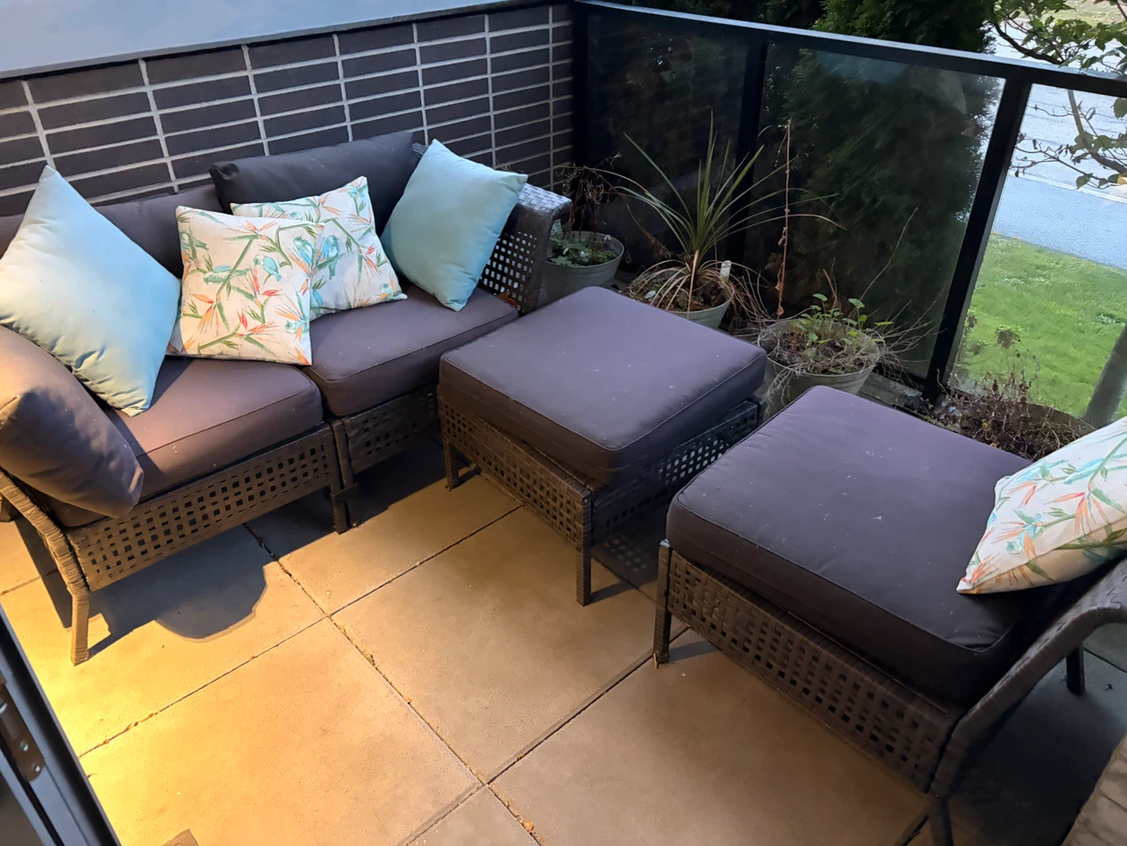 Wicker Patio Conversation Set