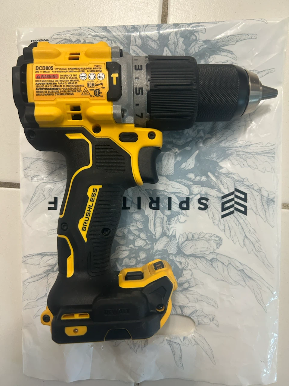 DEWALT 20V MAX XR Brushless Hammer Drill DCD805 - photo 2