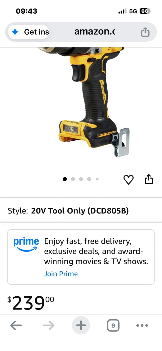 DEWALT 20V MAX XR Brushless Hammer Drill DCD805 - photo 3