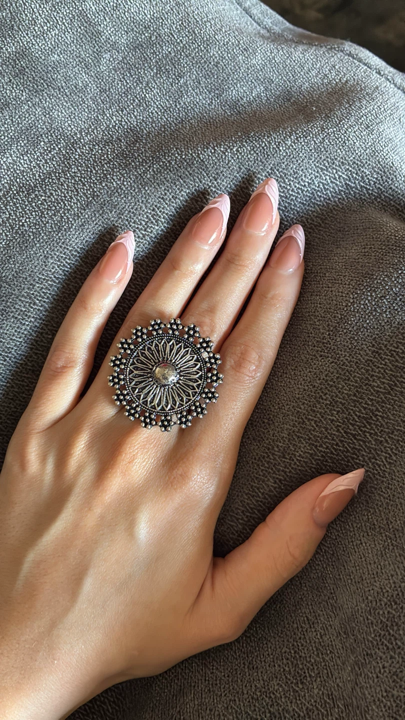 Set of single fashion rings - photo 2