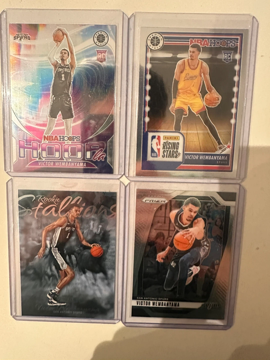 Collection of Victor Wembanyama Basketball Cards