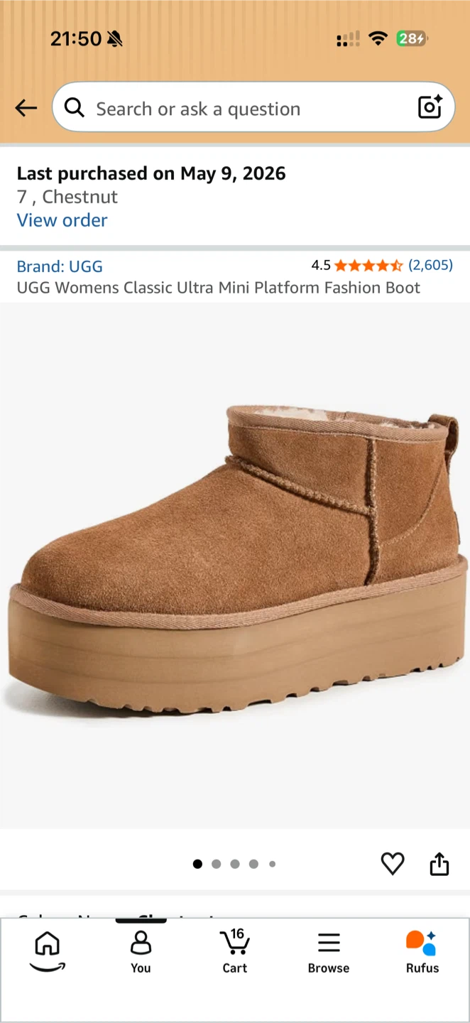 New UGG Women's Classic Ultra Mini Platform Boot - Size 7