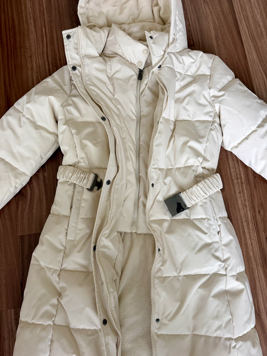 Alta by Suzy Shier Cream Puffer Coat - photo 2