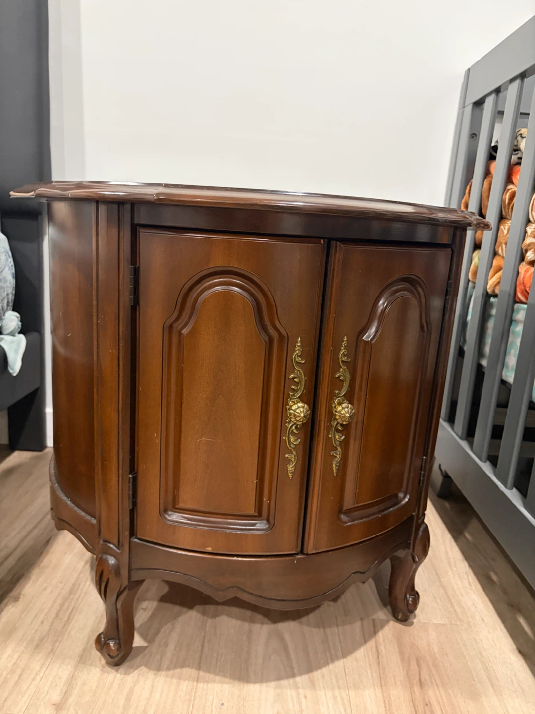 Vintage Style Wooden 2 Door Storage Cabinet Brown - photo 2