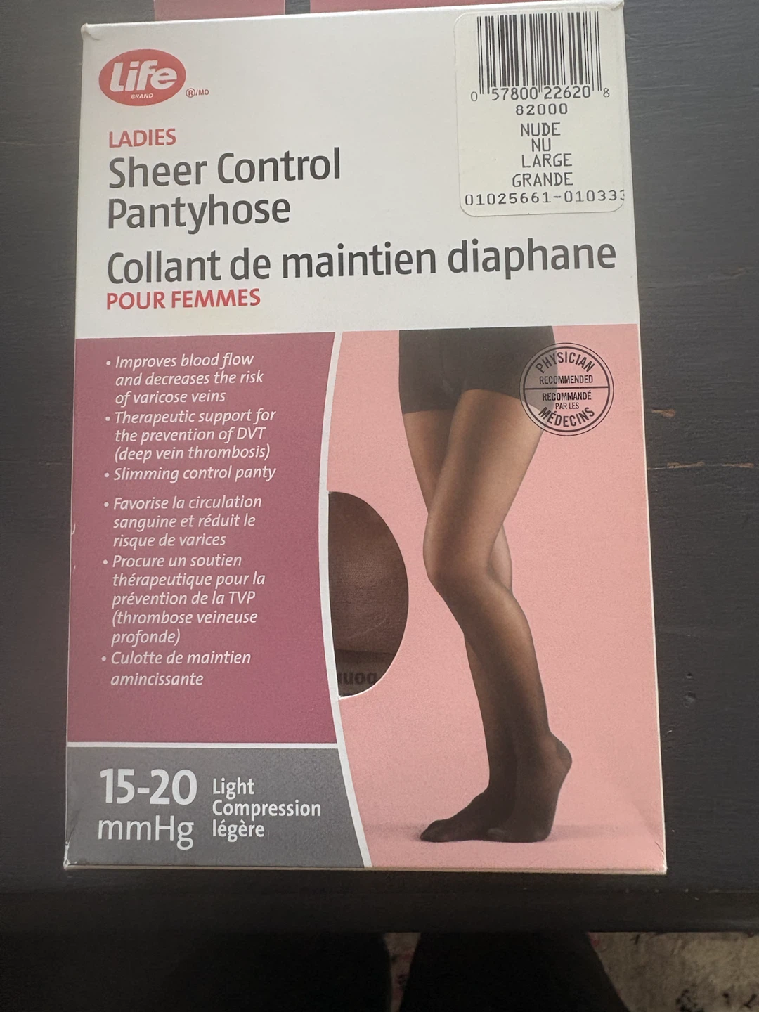 NIB Life Brand Sheer Compression Pantyhose