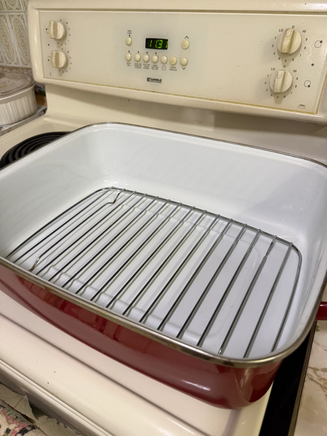 KitchenAid Red Covered Roaster 16 x 13” - photo 5