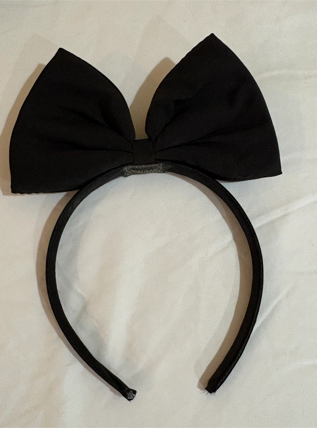 Big Black Bow Headband for Women Girl Halloween Costume