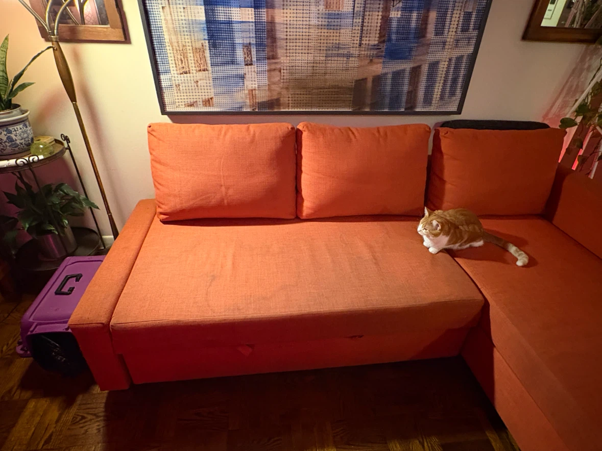 Orange Sectional Sofa