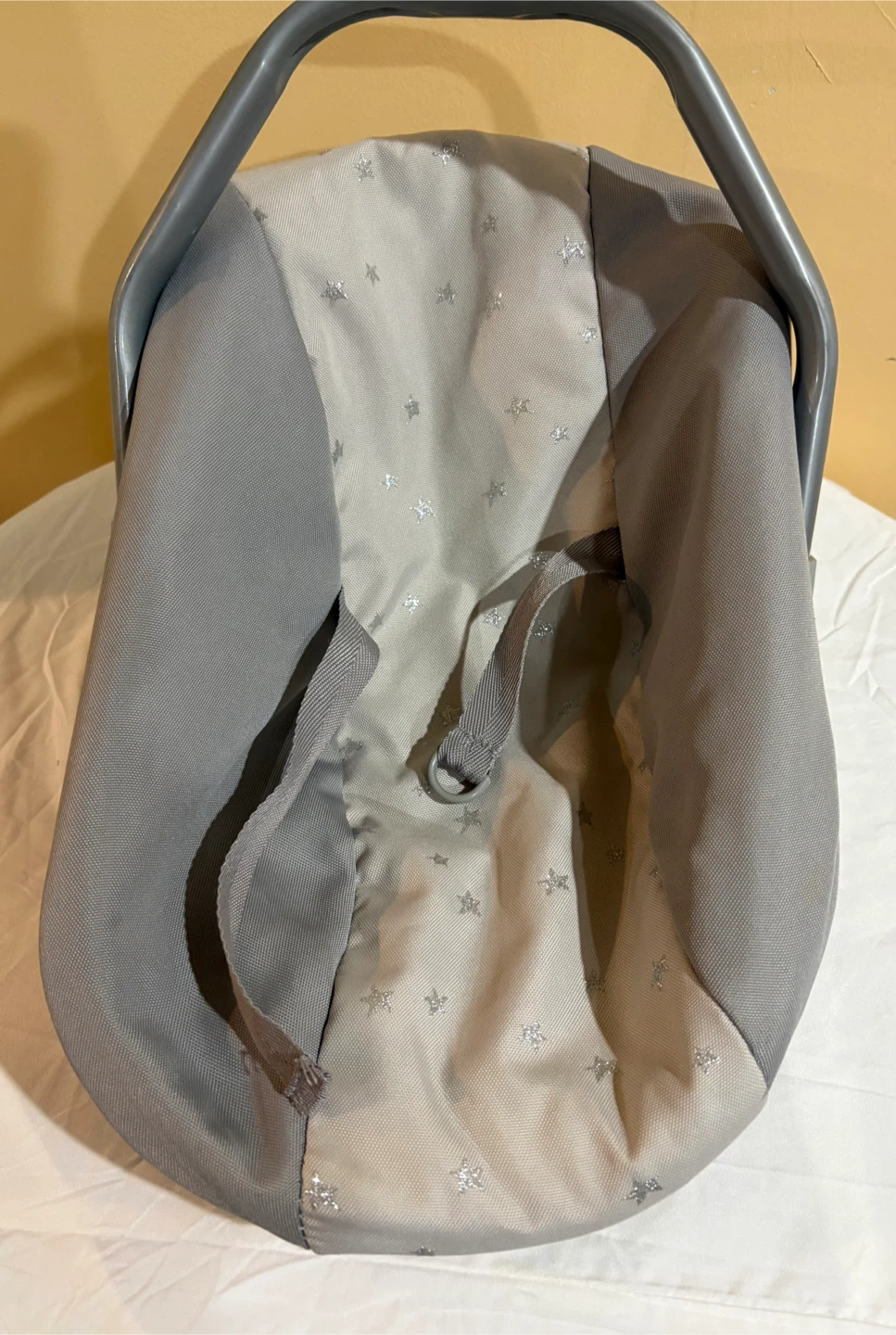 Pottery Barn Kids Gray Stars Baby Doll Seat Carrier