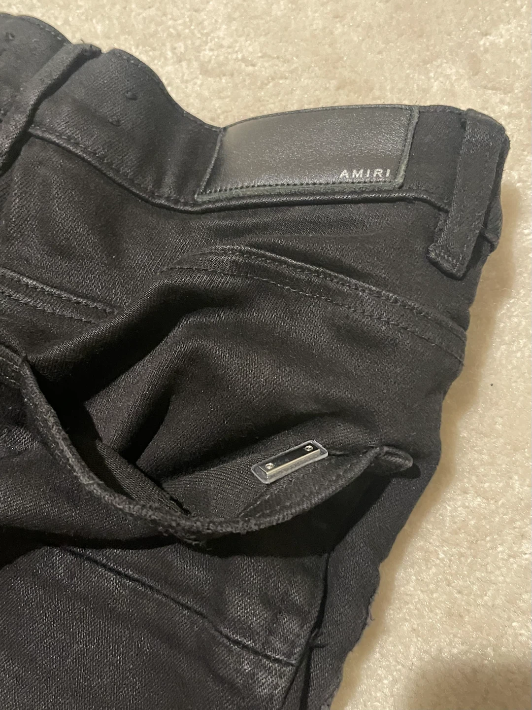 AMIRI Black Distressed Jeans Size 28 - photo 3