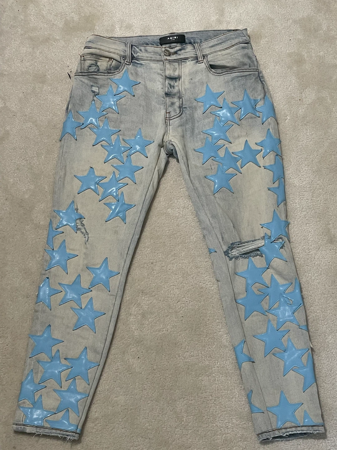 AMIRI Chemist Star Patch Jeans Size 34
